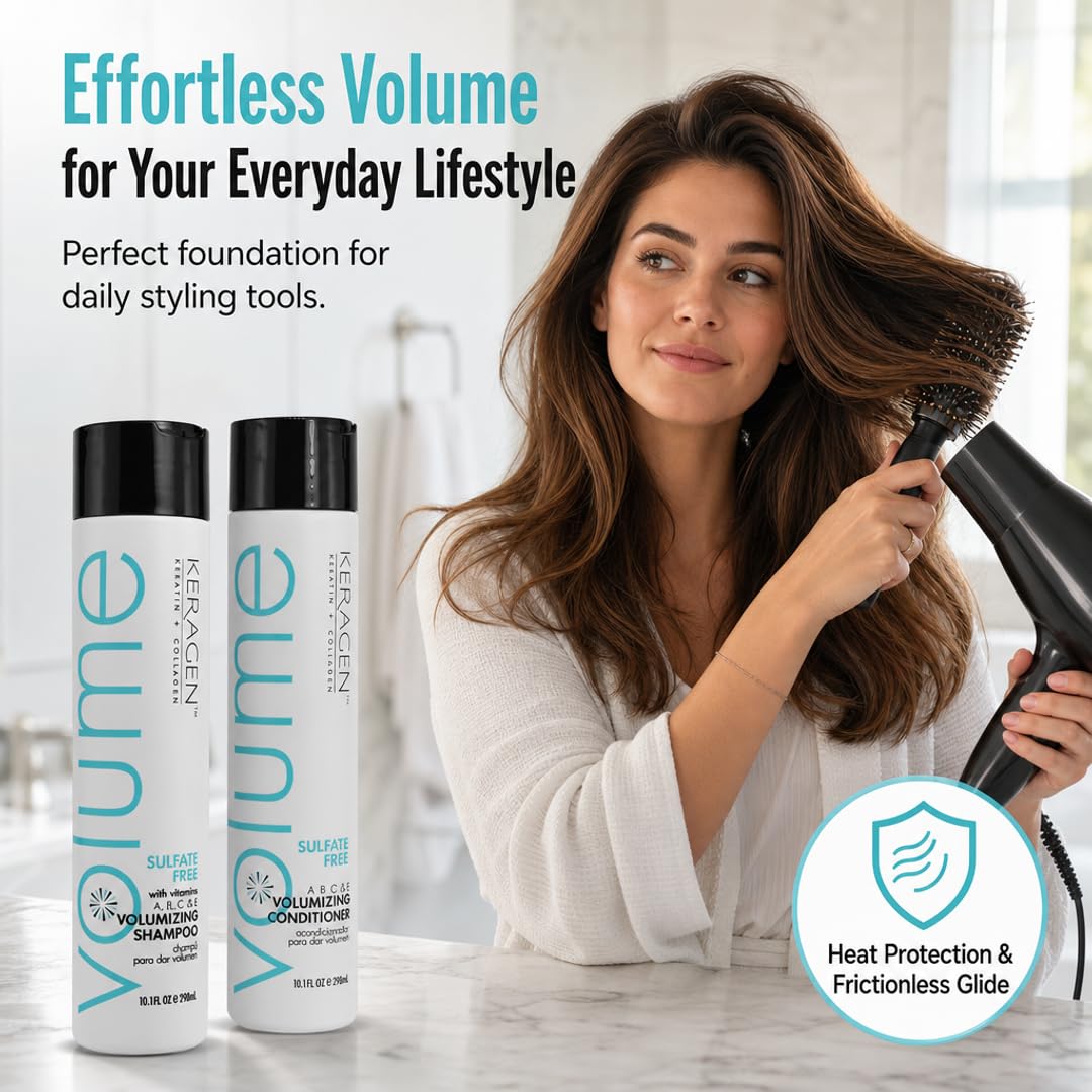Keragen Volumizing Shampoo and Conditioner