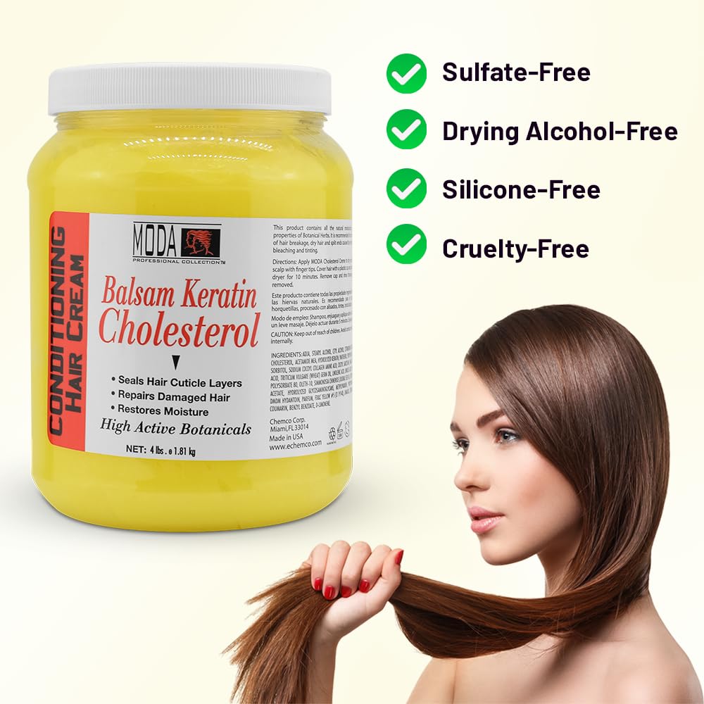 MODA Cholesterol Deep Conditioning Hair Cream - Nourishes &amp; Strengthens Hair