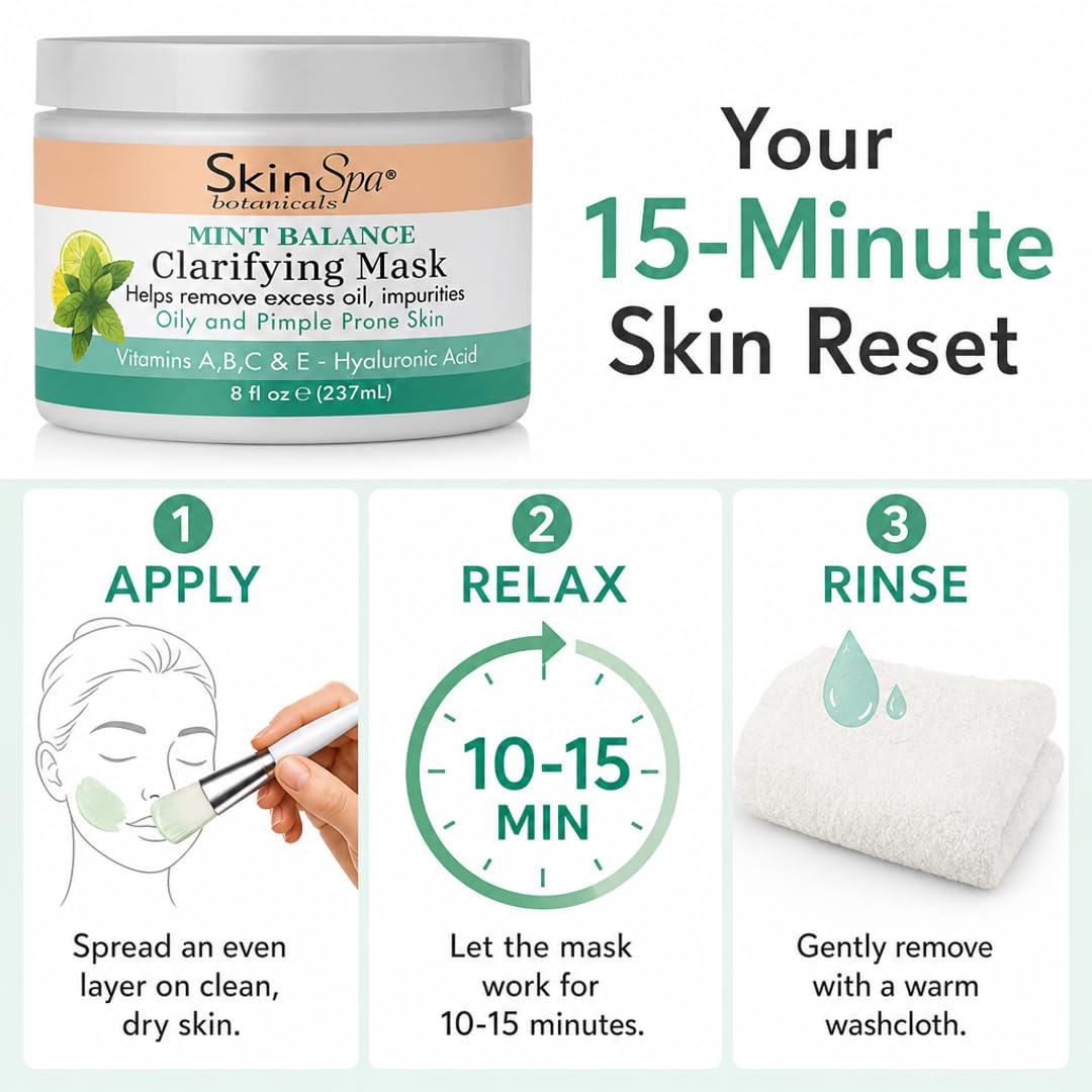 SKIN SPA Acne Control Mint Julep Face Mask