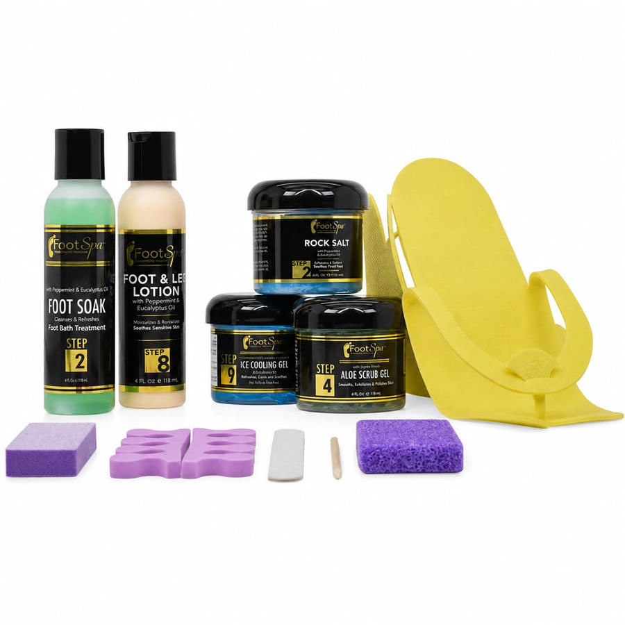 FOOT SPA MiniFoot Spa Kit Mini – Complete Pedicure Set for Soft, Smooth Feet – Hydrating & Exfoliating Foot Care for Relaxation & Rejuvenation – At-Home Spa Treatment Kit - Complete Foot Care Set for Relaxation, Exfoliation, Hydration, and Soothing Relief