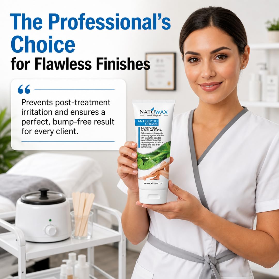 Natuwax Post-Depilatory Lotion - Hydrates &amp; Soothes Skin After Hair Removal