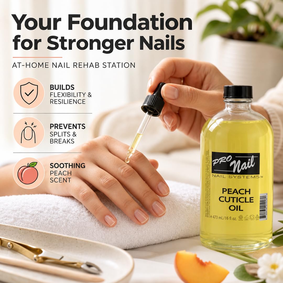 PRO NAIL Cuticle Revitalizing Oil - Strengthens &amp; Moisturizes Nails and Cuticles - Professional Use