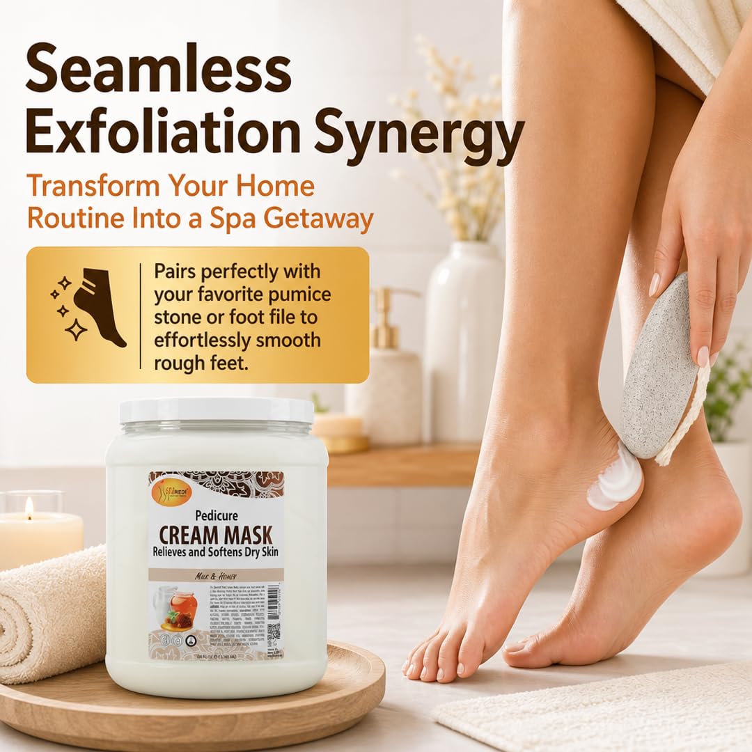 SPA REDI Body &amp; Foot Cream Mask - Hydrating &amp; Refreshing for Tired Skin