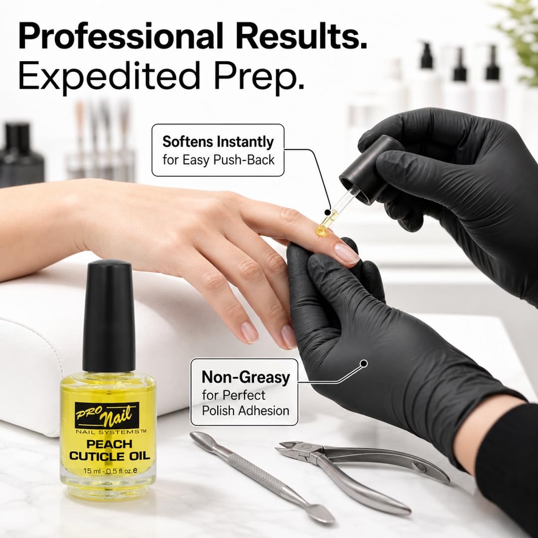 PRO NAIL Cuticle Revitalizing Oil - Strengthens &amp; Moisturizes Nails and Cuticles - Professional Use