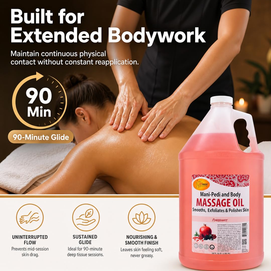 SPA REDI Massage Oil - Soothing Relief for Sore Muscles &amp; Hydrated Skin