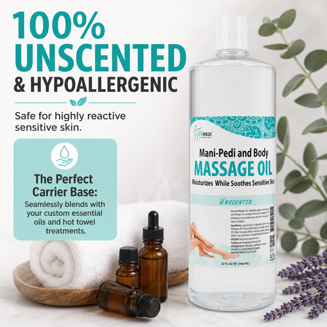 SPA REDI Massage Oil - Soothing Relief for Sore Muscles &amp; Hydrated Skin - Beauty Market Online