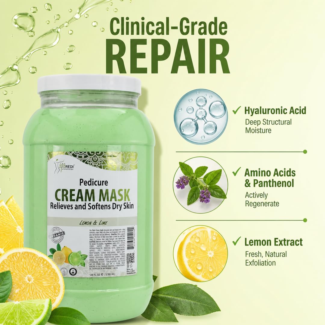 SPA REDI Body &amp; Foot Cream Mask - Hydrating &amp; Refreshing for Tired Skin