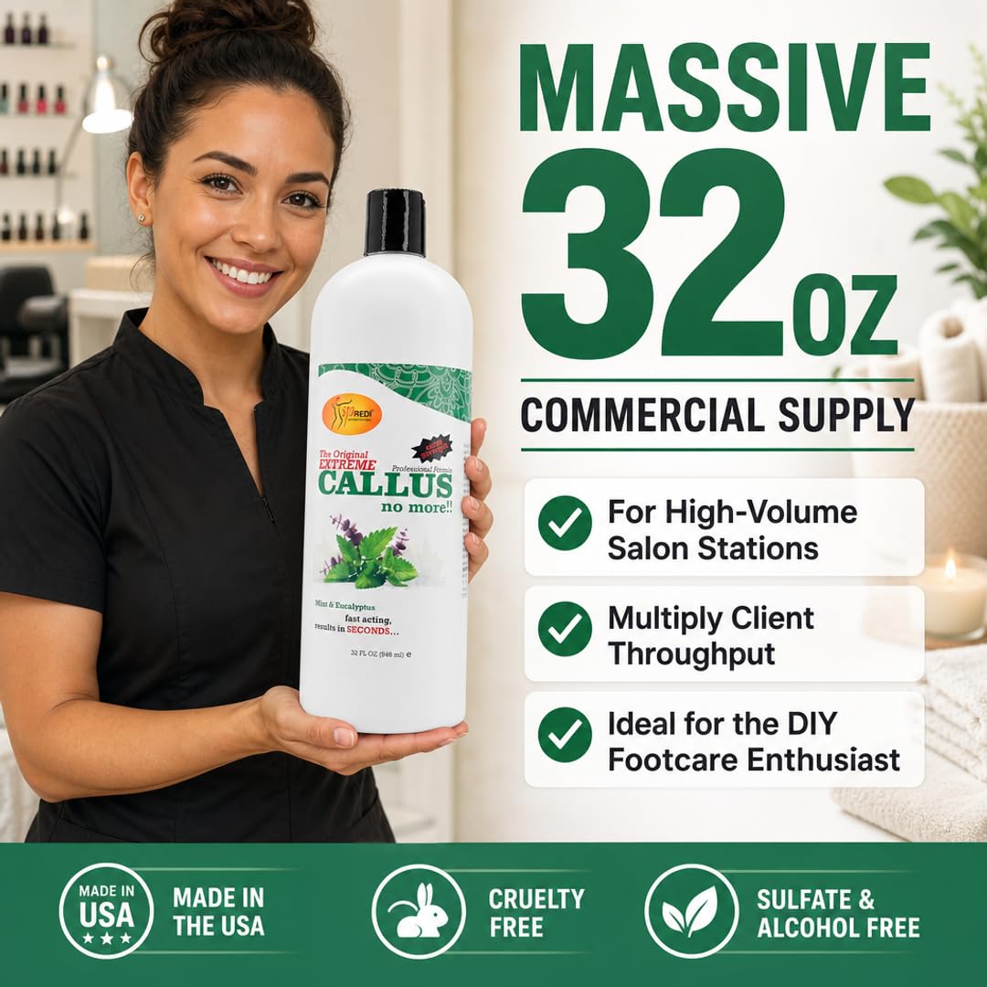 SPA REDI Callus Remover Gel - Quickly Removes Tough Calluses &amp; Smooths Cracked Heels