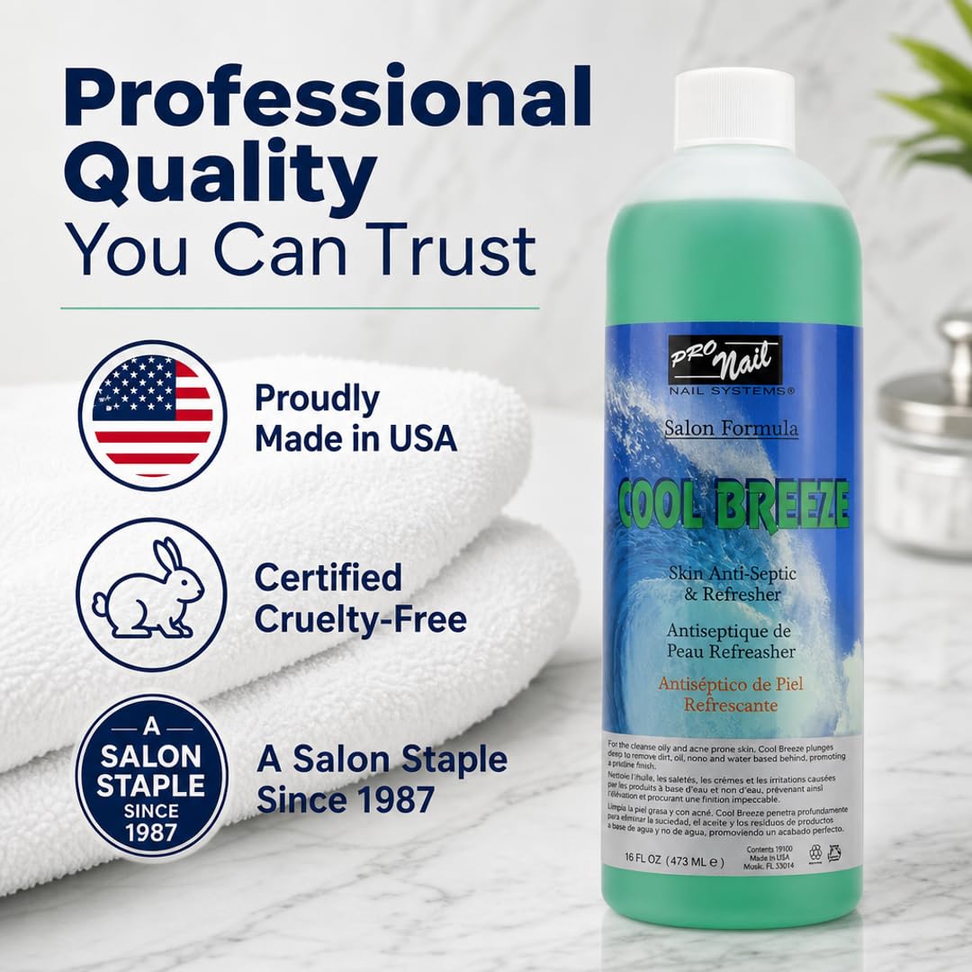 PRO NAIL Cool Breeze Astringent - Refreshes and Tones Skin