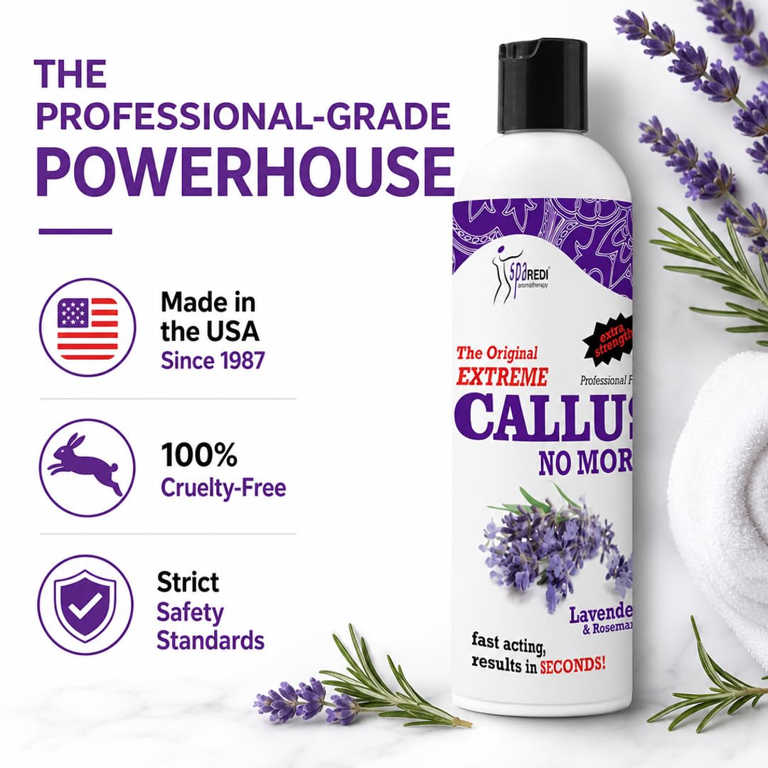 SPA REDI Callus Remover Gel - Quickly Removes Tough Calluses &amp; Smooths Cracked Heels