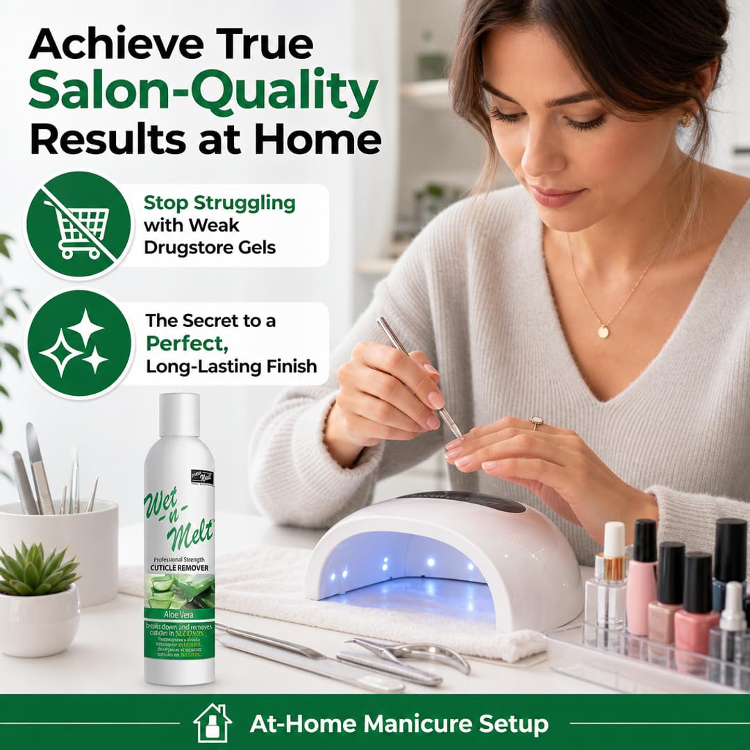 PRO NAIL Cuticle Remover Gel with Aloe Vera - Softens &amp; Moisturizes for Fast Cuticle Removal