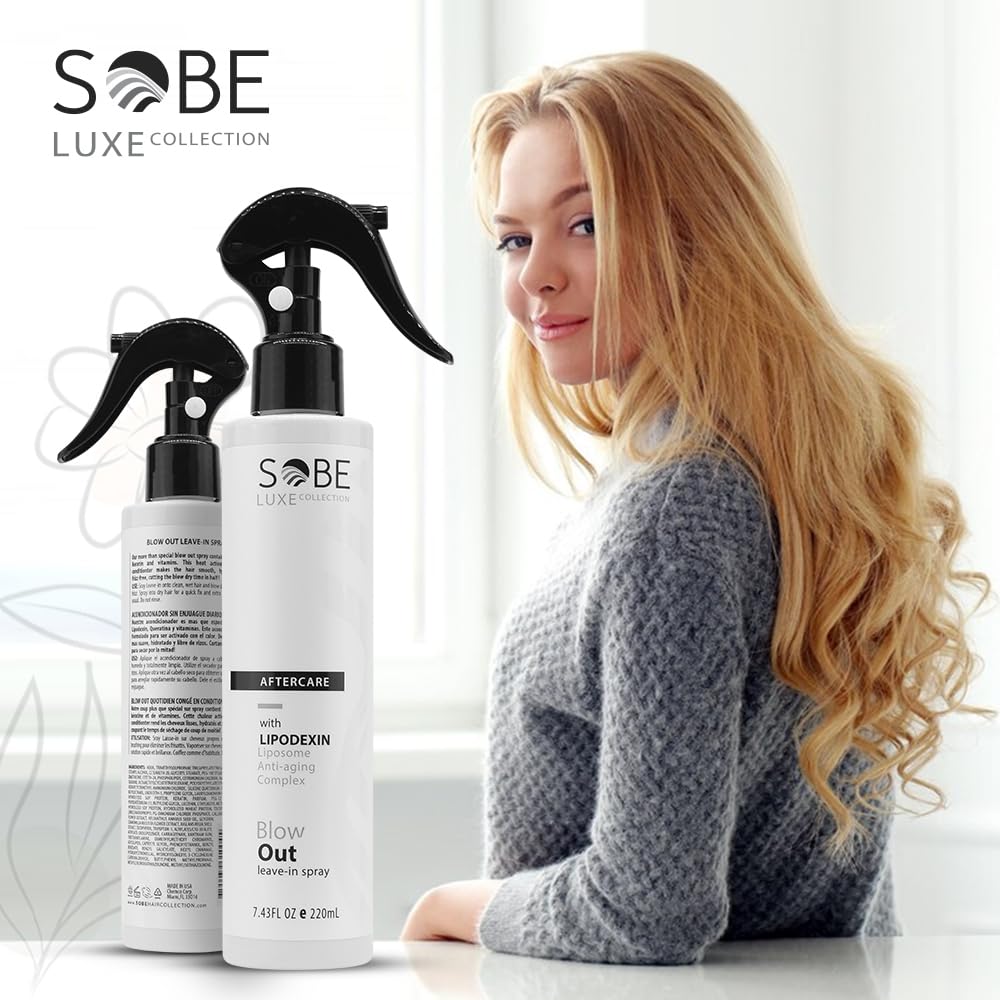 SOBE LUXE - Heat Protectant Spray for Hair, 8 Oz - Blow Dry, Thermal Styling, Frizz-Free Finish