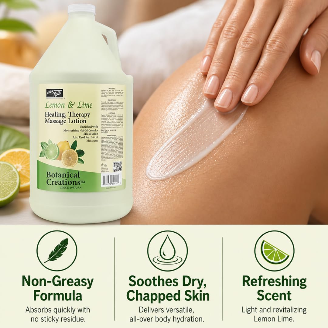 PRO NAIL Healing Therapy Massage Lotion - Nourishes &amp; Moisturizes Skin, Perfect for Pedicure, Manicure &amp; Body Care