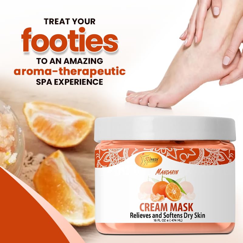 SPA REDI Body &amp; Foot Cream Mask - Hydrating &amp; Refreshing for Tired Skin