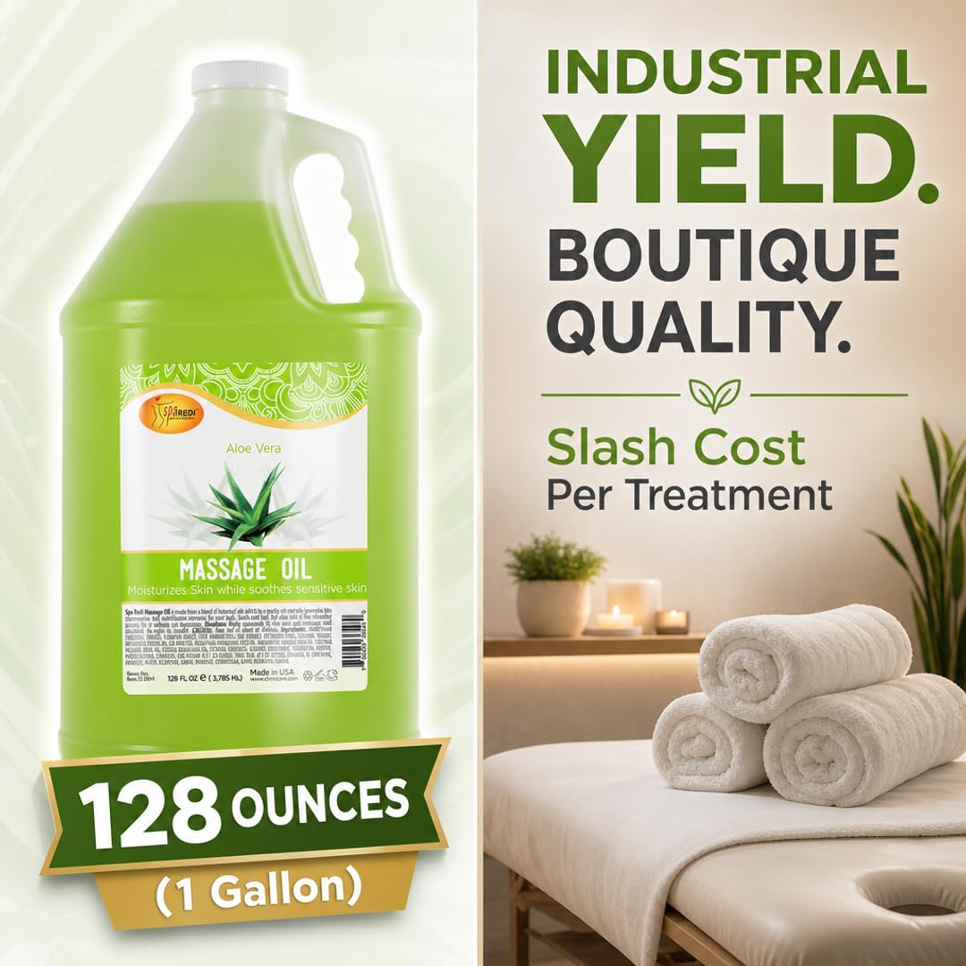 SPA REDI Aloe Vera Massage Oil 128 oz