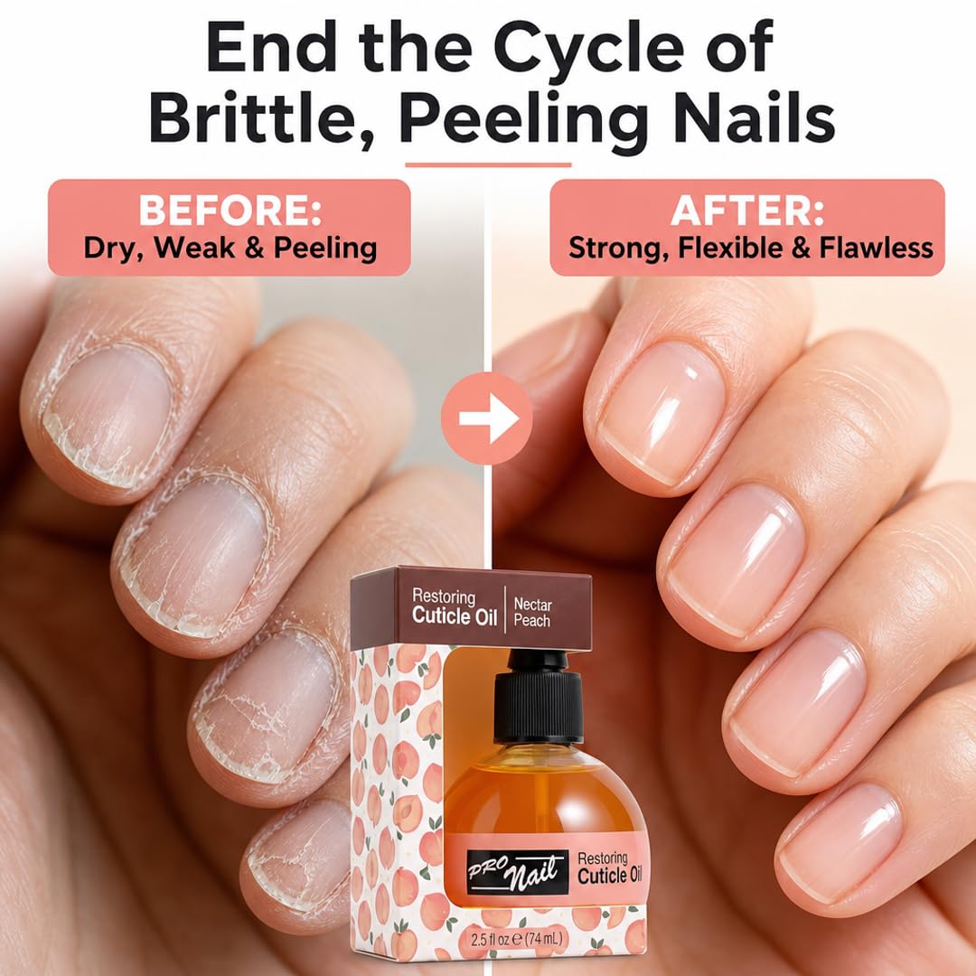 PRO NAIL Cuticle Revitalizing Oil - Strengthens &amp; Moisturizes Nails and Cuticles - Professional Use