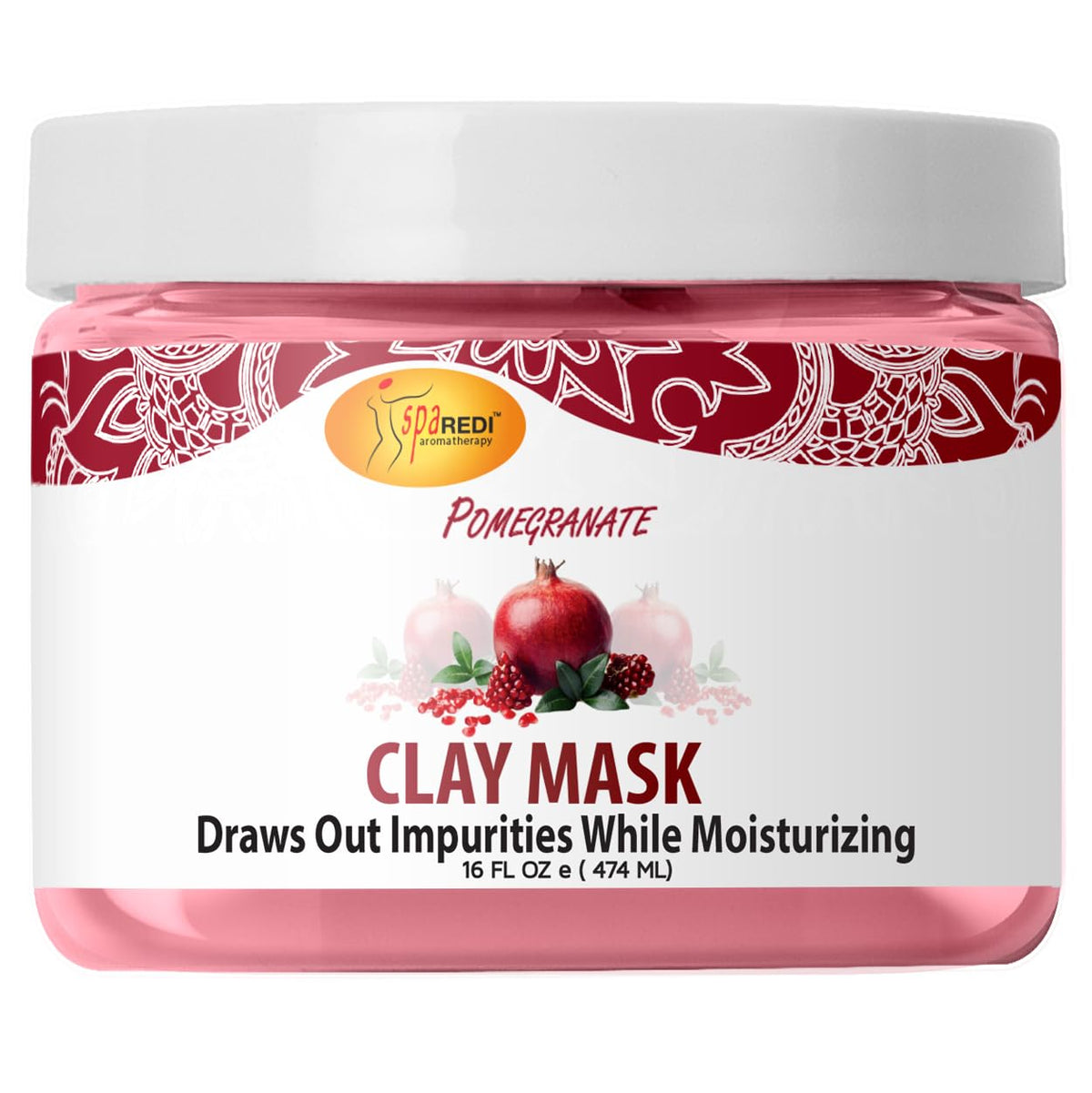 SPA REDI Clay Mask - Detoxifying, Hydrating &amp; Pore Purifying for Body and Pedicure