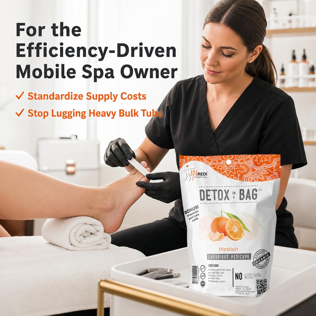 SPA REDI Luxurious Gel Pedicure Kit - Indulge in Spa Experience - Multiple Scents Available - Beauty Market Online