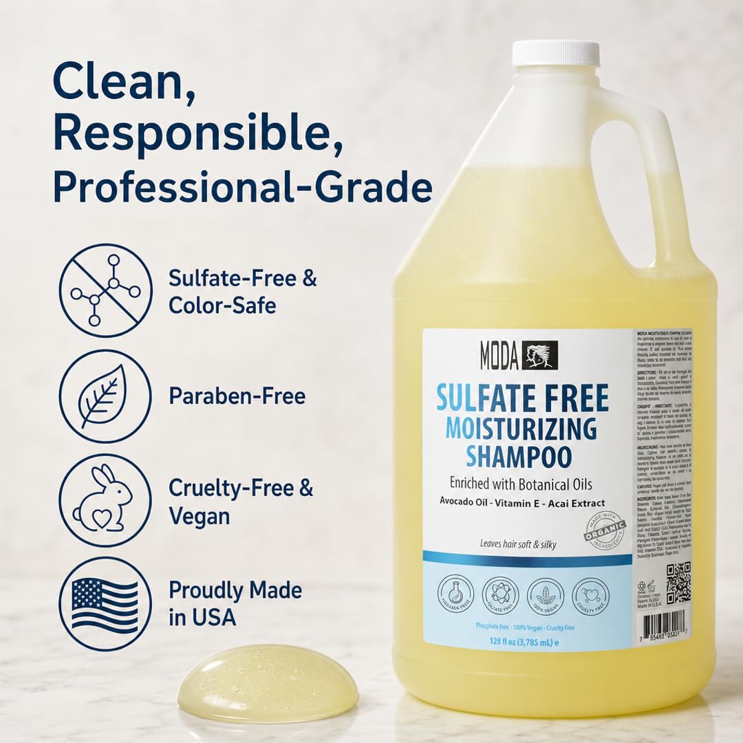 MODA Sulfate-Free Moisturizing Shampoo