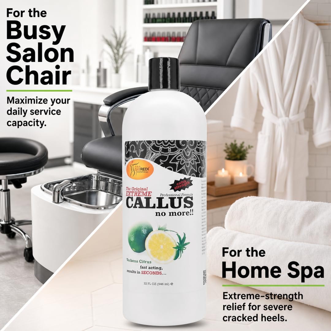 SPA REDI Callus Remover Gel - Quickly Removes Tough Calluses &amp; Smooths Cracked Heels