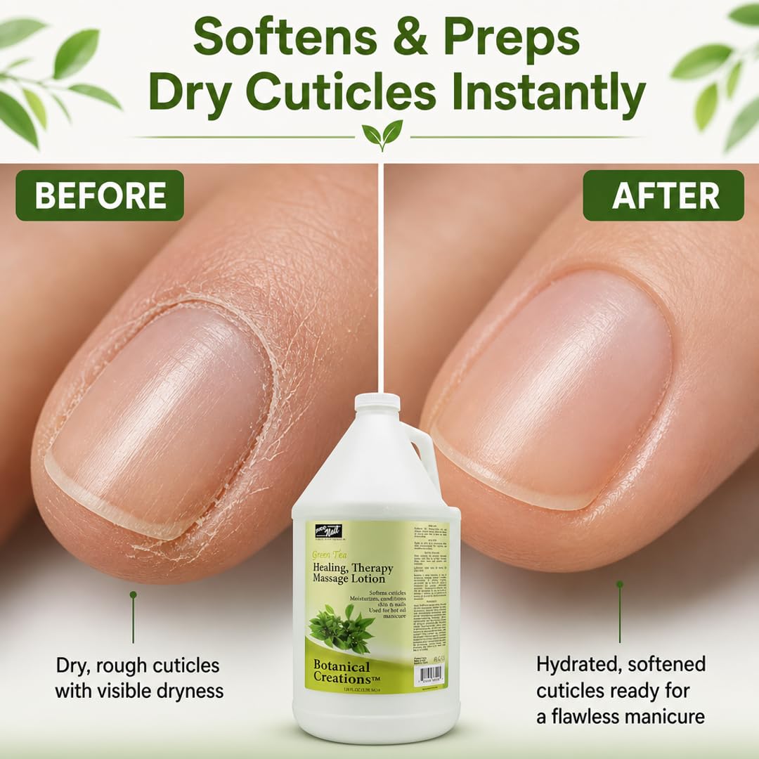 PRO NAIL Healing Therapy Massage Lotion - Nourishes &amp; Moisturizes Skin, Perfect for Pedicure, Manicure &amp; Body Care