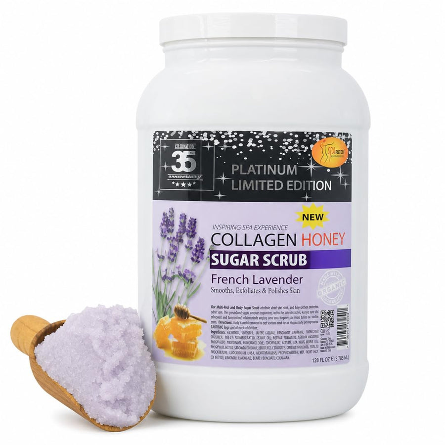 SPA REDI Sugar Scrub - Exfoliating & Moisturizing for Glowing, Smooth Skin