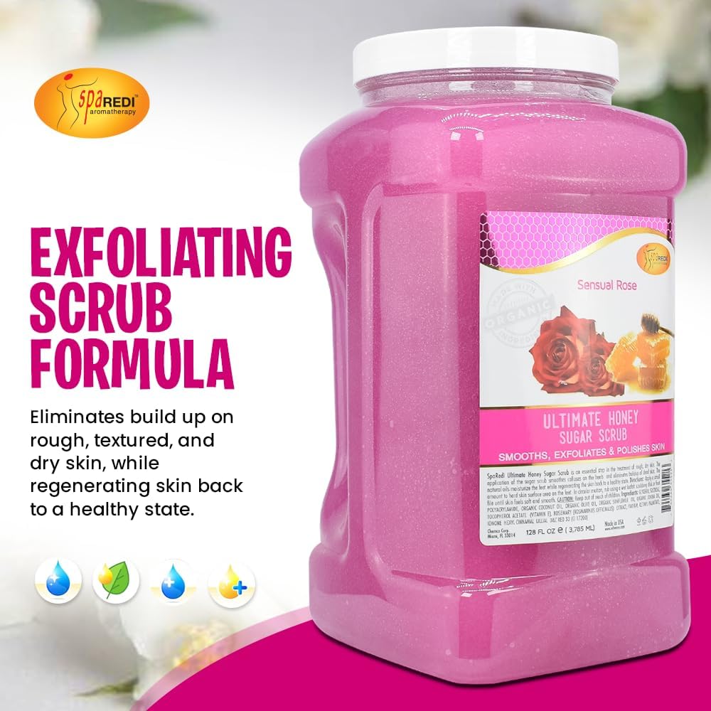 SPA REDI Sugar Body Scrub - Lavender &amp; Wildflower, Exfoliating &amp; Hydrating for Smooth, Glowing Skin - Beauty Market Online