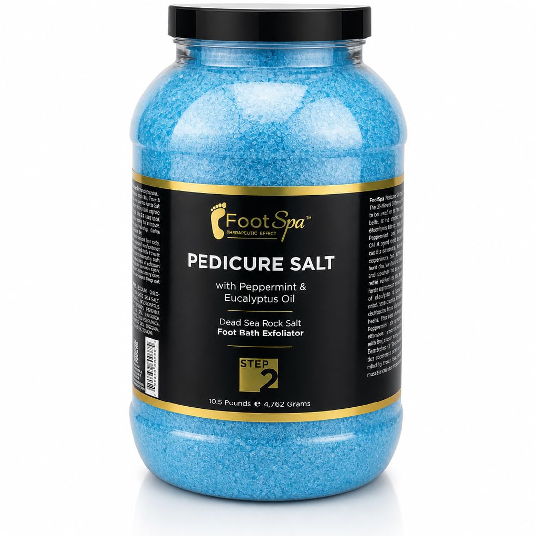 FOOT SPA - Bath Rock Salt with Eucalyptus & Peppermint Oil – Relax, Refresh & Rejuvenate Available in a Variety of Flavors and Sizes