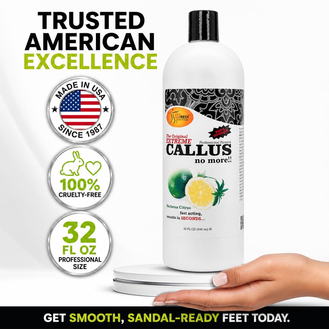 SPA REDI Callus Remover Gel - Quickly Removes Tough Calluses &amp; Smooths Cracked Heels