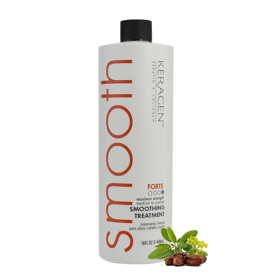 KERAGEN Brazilian Keratin Treatment - Professional Smoothing Kit for Frizzy Hair
