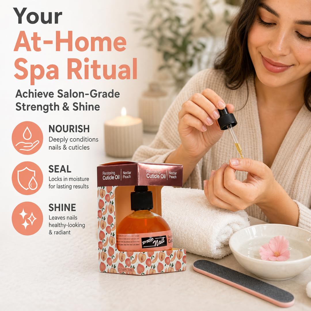 PRO NAIL Cuticle Revitalizing Oil - Strengthens &amp; Moisturizes Nails and Cuticles - Professional Use