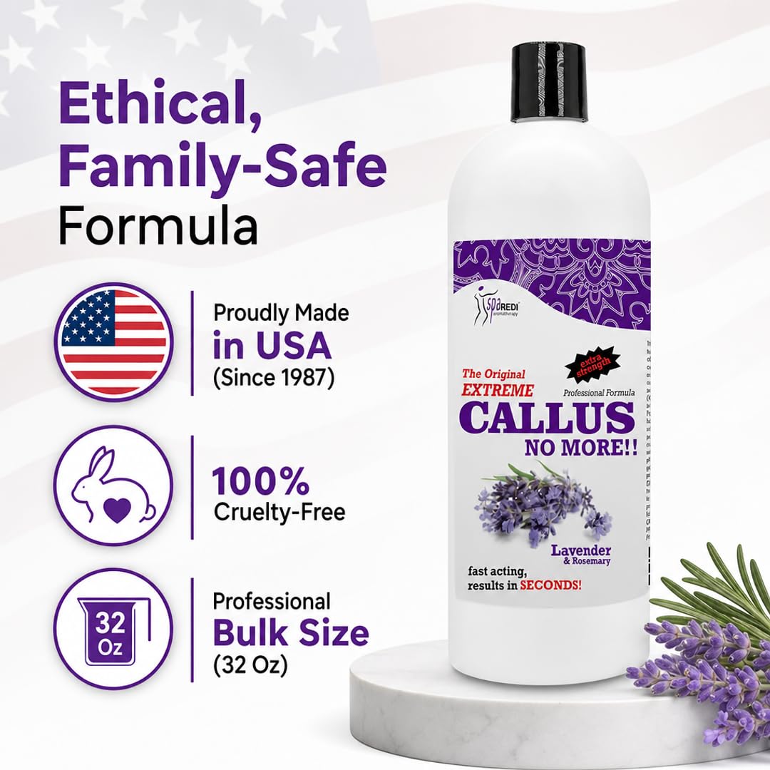 SPA REDI Callus Remover Gel - Quickly Removes Tough Calluses &amp; Smooths Cracked Heels