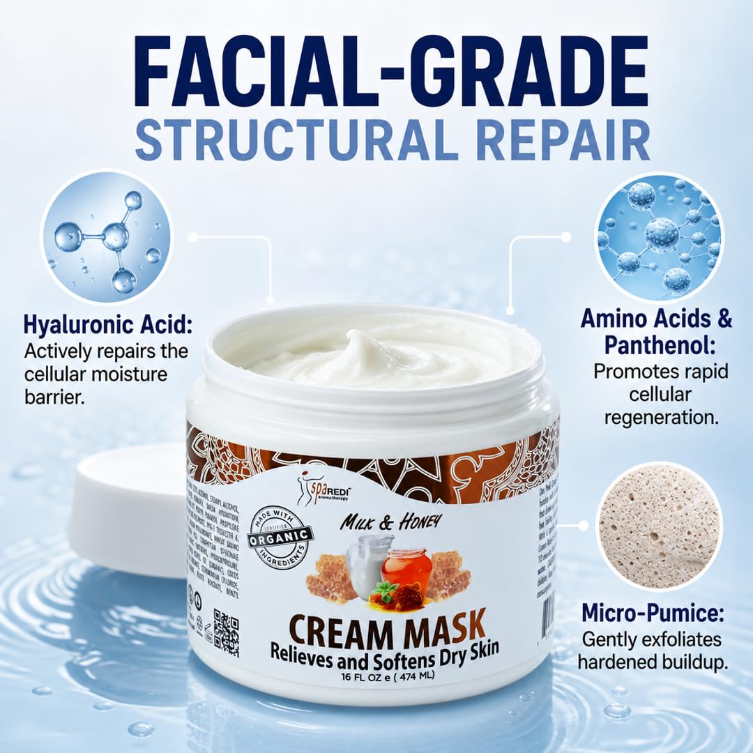 SPA REDI Body &amp; Foot Cream Mask - Hydrating &amp; Refreshing for Tired Skin