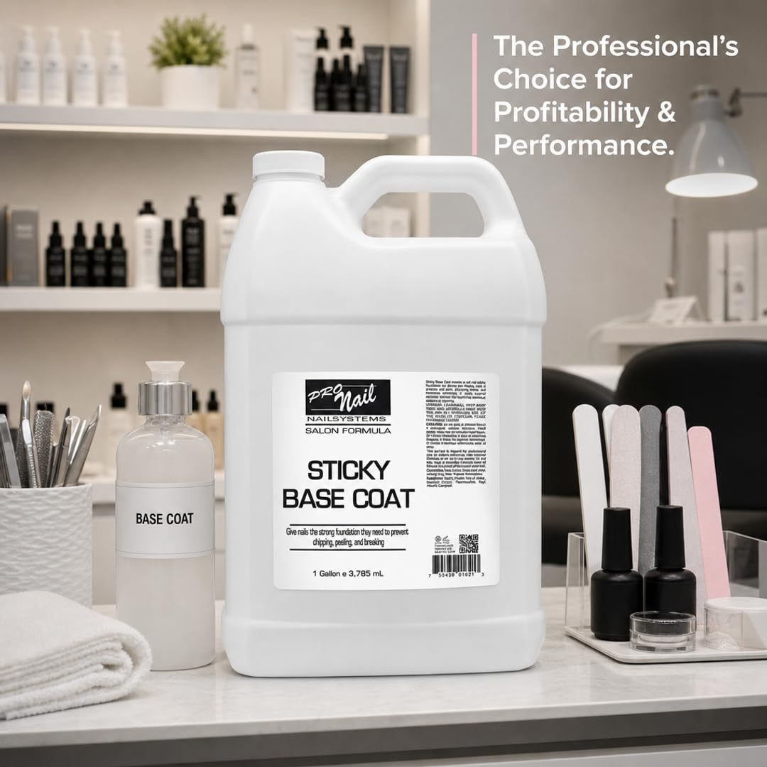 PRO NAIL Sticky Base Coat - Enhances Adhesion for Long-Lasting Nail Polish