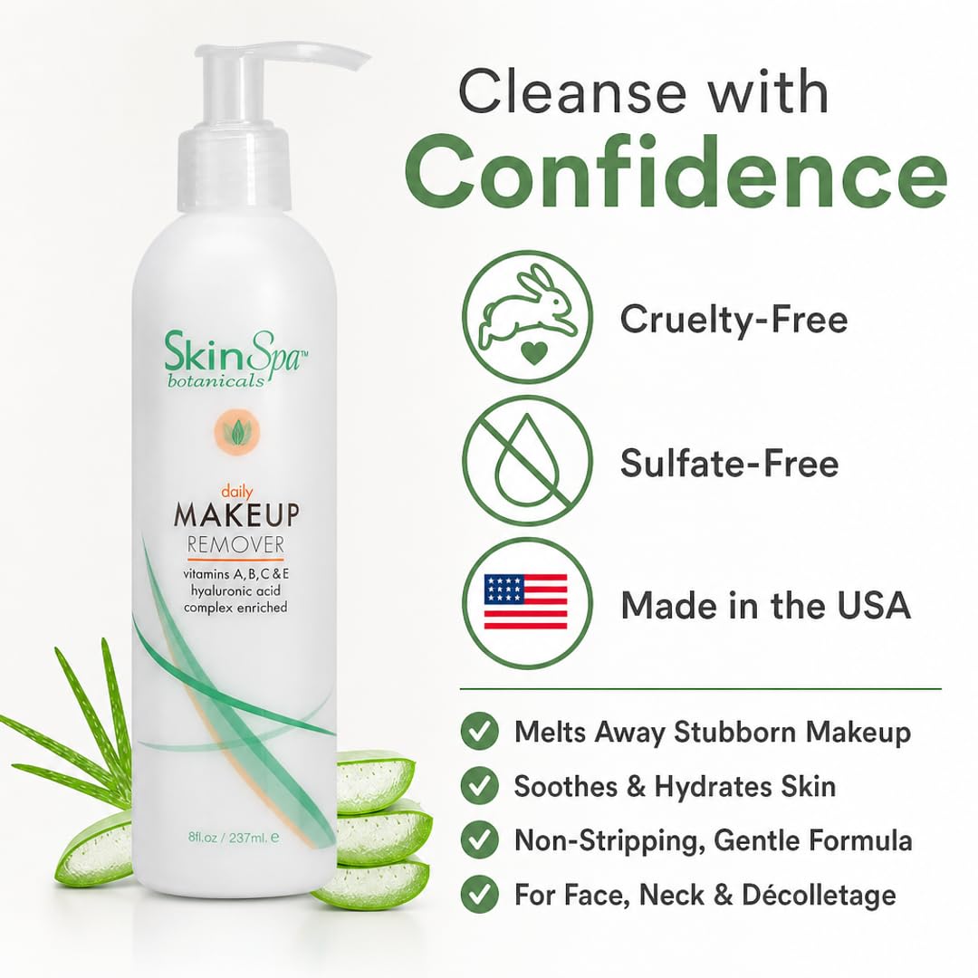 SKIN SPA Makeup Remover Lotion Cleanser 8 oz