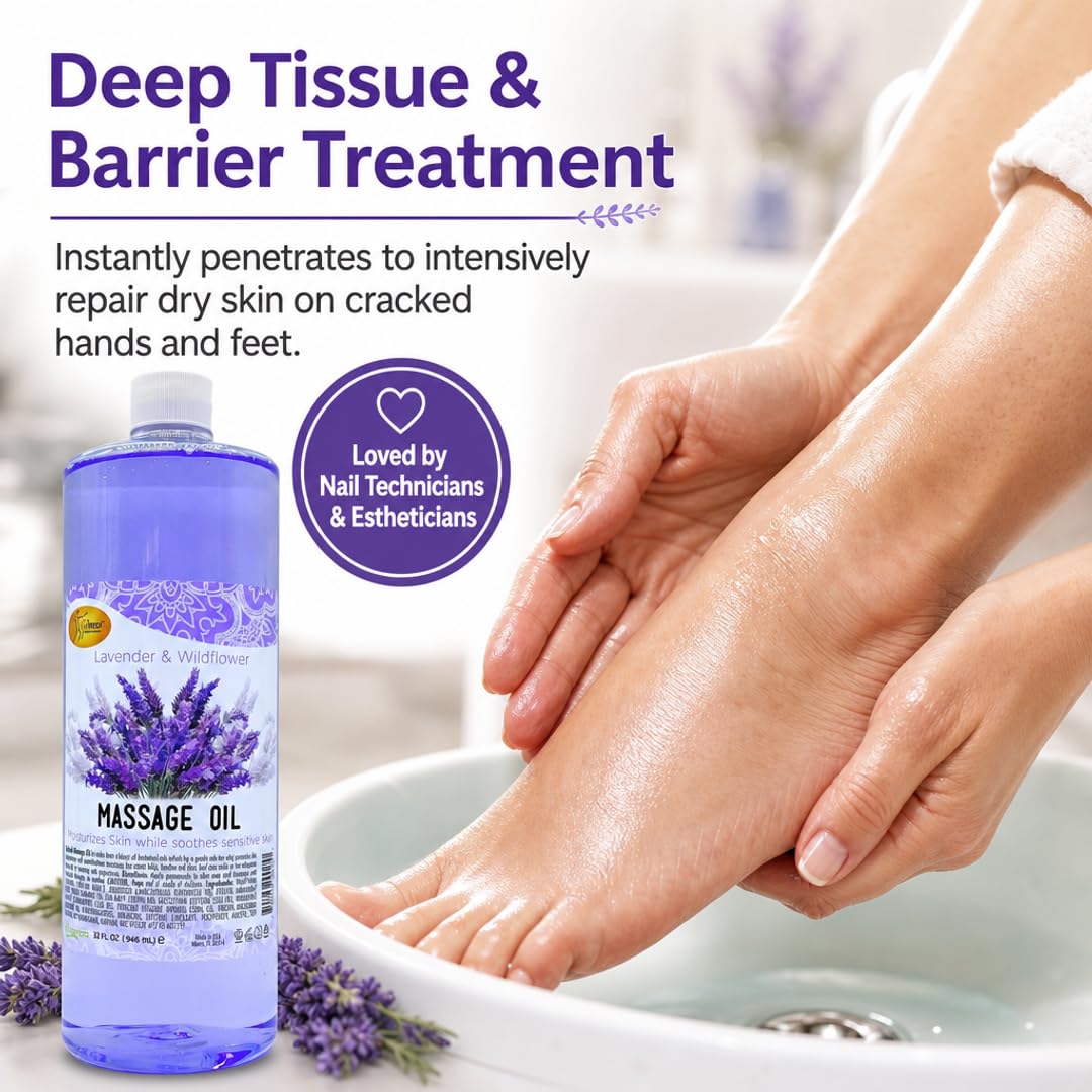 SPA REDI Massage Oil - Soothing Relief for Sore Muscles &amp; Hydrated Skin