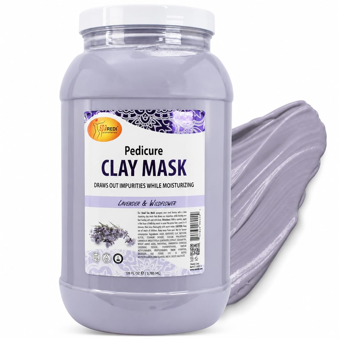 SPA REDI Clay Mask - Detoxifying, Hydrating &amp; Pore Purifying for Body and Pedicure - Beauty Market Online