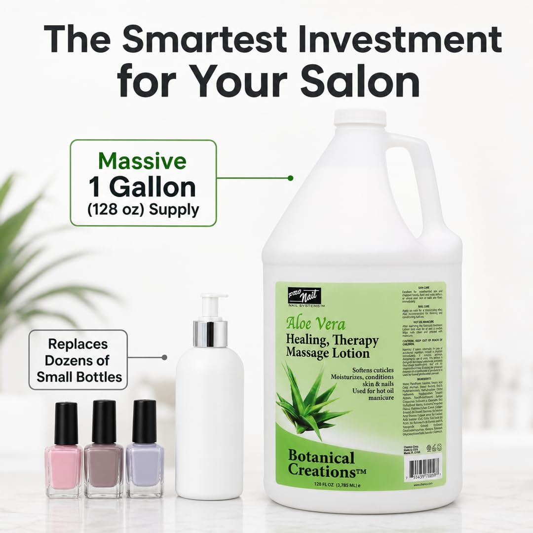 PRO NAIL Healing Therapy Massage Lotion - Nourishes &amp; Moisturizes Skin, Perfect for Pedicure, Manicure &amp; Body Care