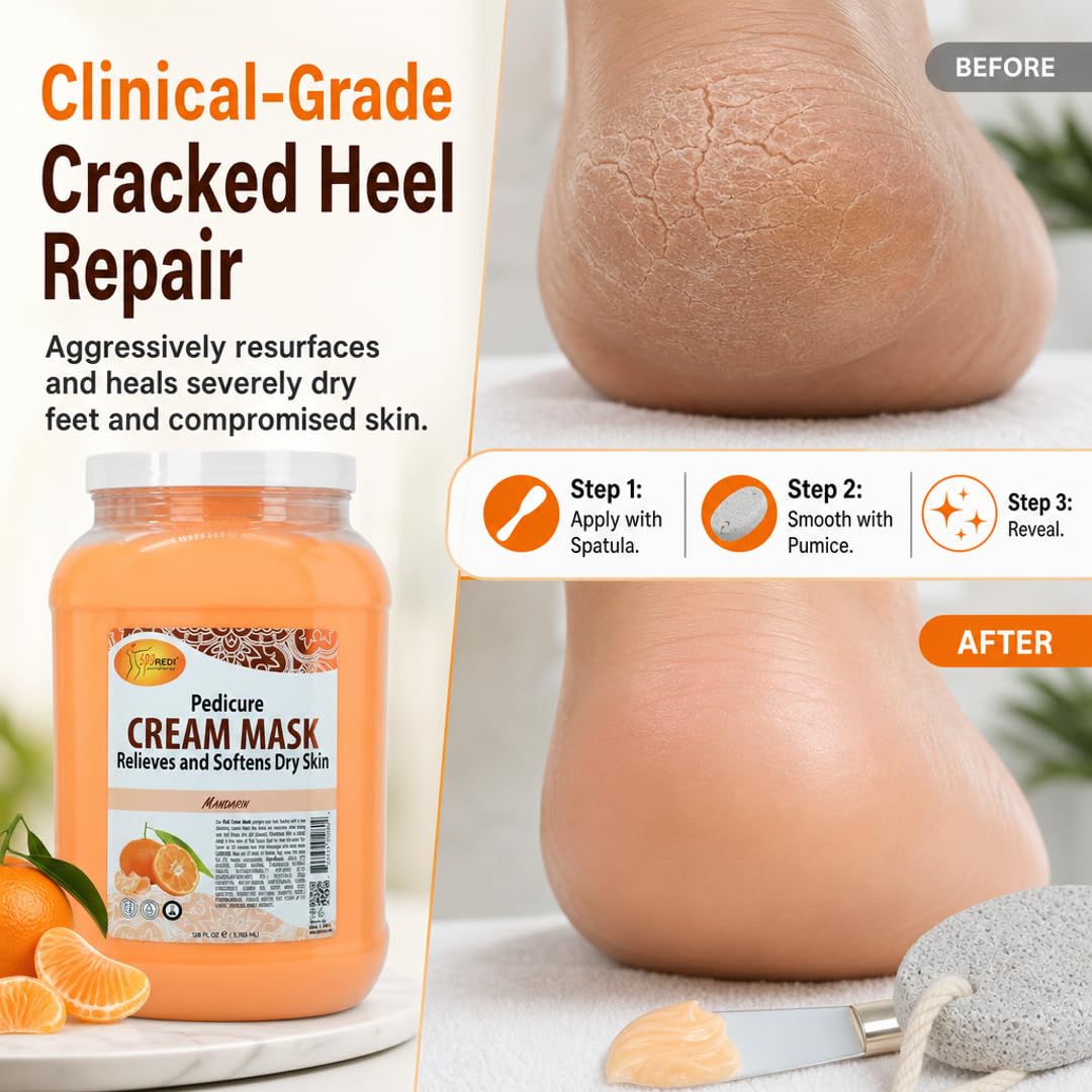 SPA REDI Body &amp; Foot Cream Mask - Hydrating &amp; Refreshing for Tired Skin