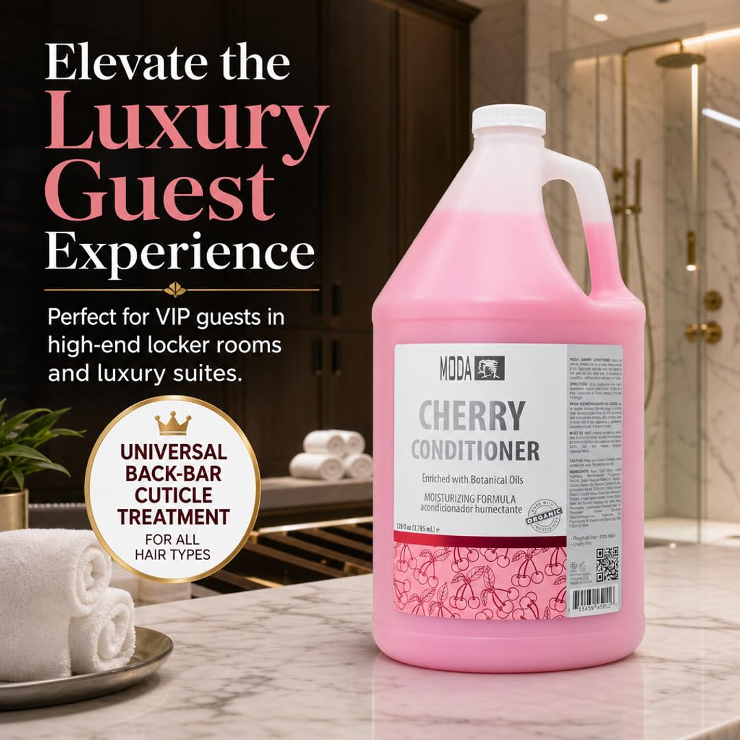 MODA Moisturizing Conditioner for All Hair Types – Professional Treatment – Balsam and Protein Formula – Strengthens, Hydrates, Adds Volume, Restores Shine and Protects Color