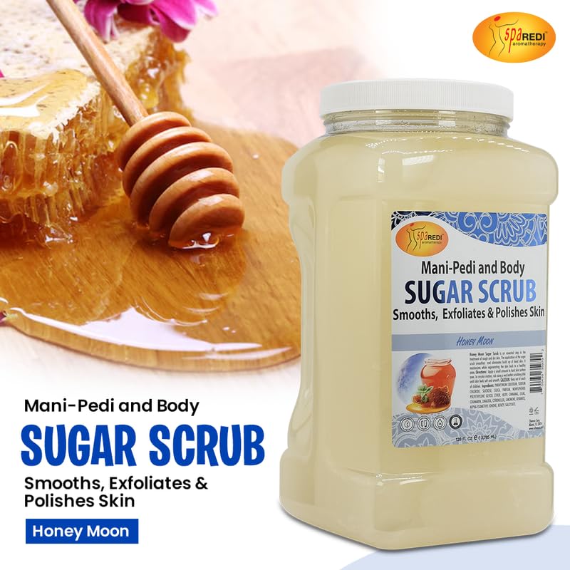 SPA REDI Sugar Body Scrub - Exfoliating &amp; Moisturizing for Smooth, Fresh Skin