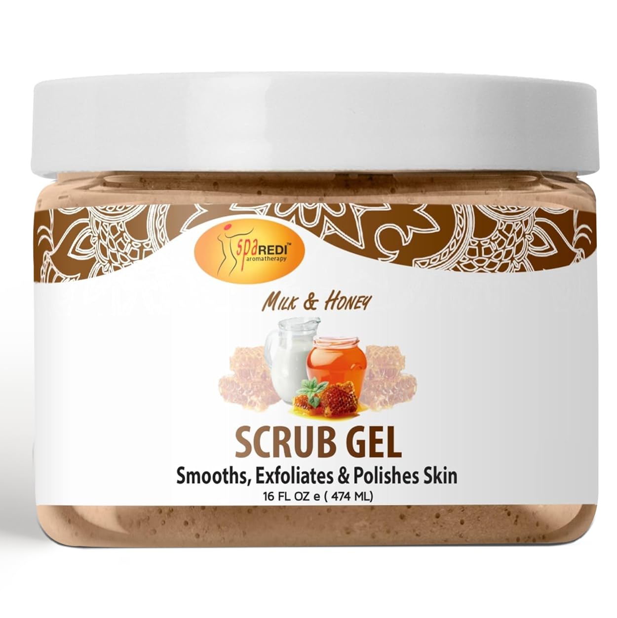 SPA REDI Exfoliating Scrub Pumice Gel - Hydrating Body Exfoliator with Hyaluronic Acid - Refresh &amp; Revitalize - Beauty Market Online