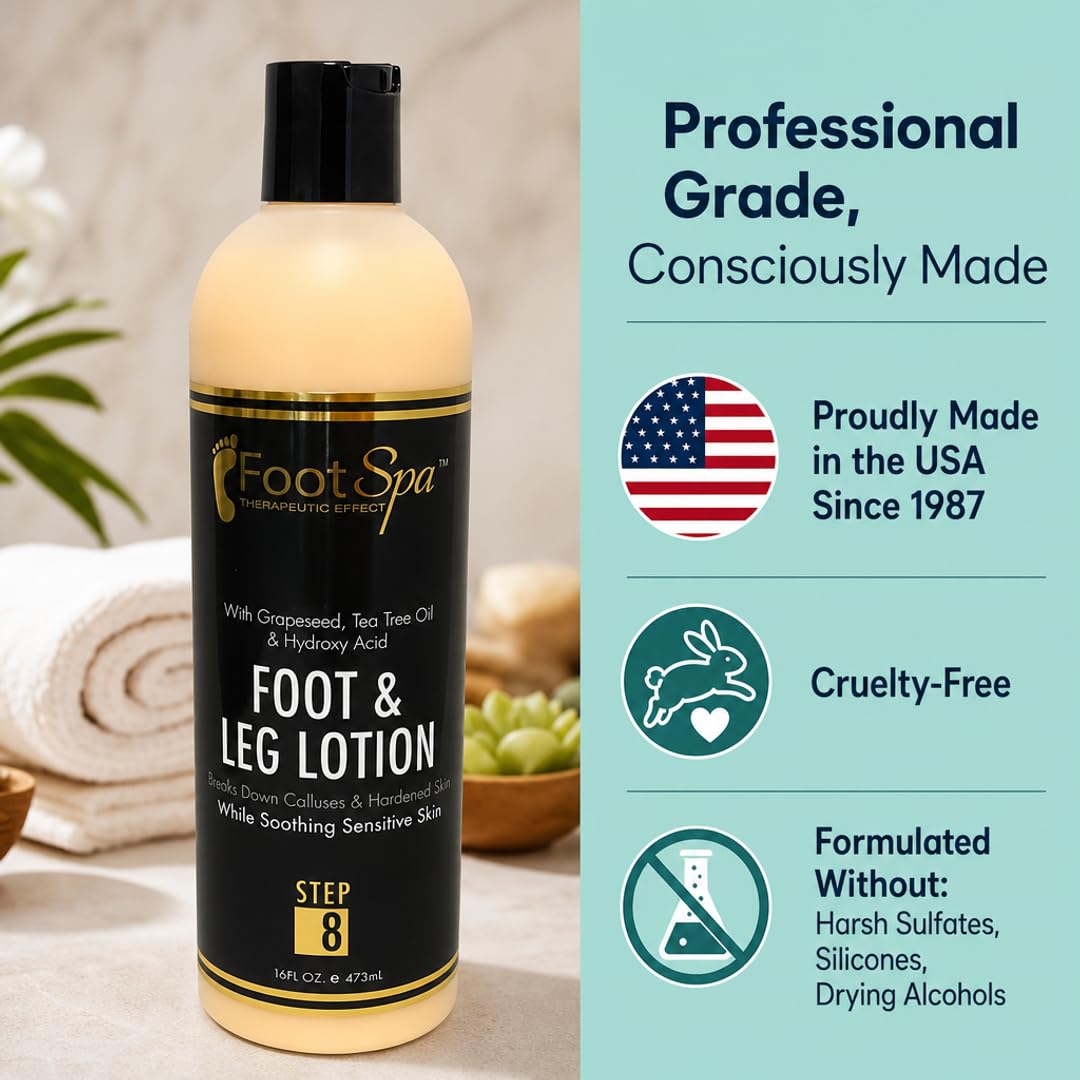 Foot Spa Healing Therapy Massage Lotion – Bulk Refill Gallon – Professional Pedicure &amp; Body Moisturizer with Peppermint &amp; Eucalyptus – Infused with Natural Oils &amp; Vitamins for Deep Hydration - Beauty Market Online
