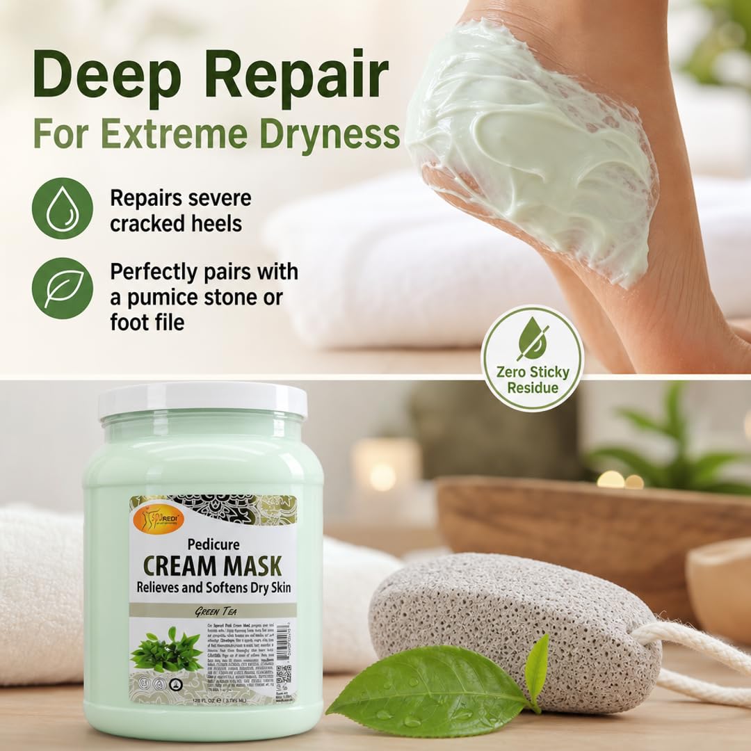 SPA REDI Body &amp; Foot Cream Mask - Hydrating &amp; Refreshing for Tired Skin