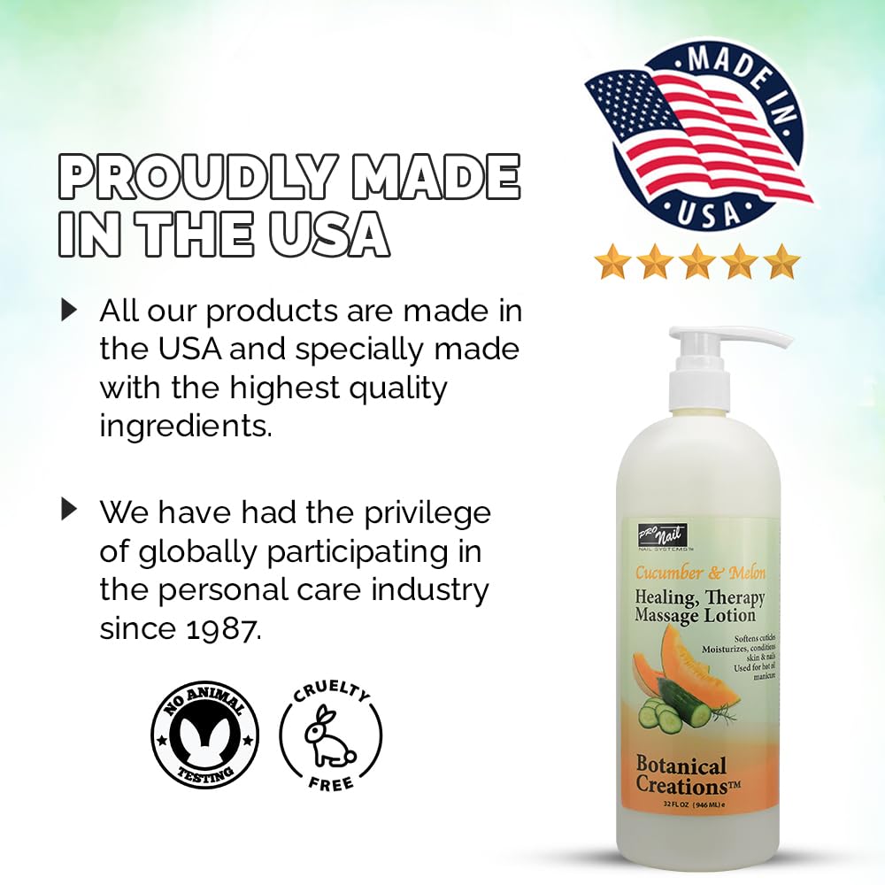 PRO NAIL Healing Therapy Massage Lotion – Moisturizing Lotion for Pedicure, Manicure &amp; Massage