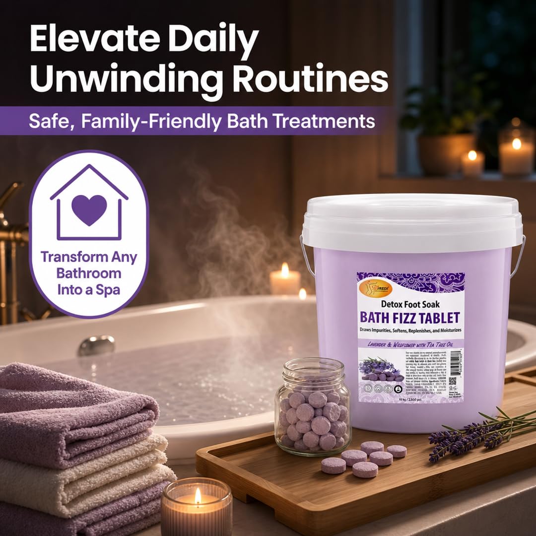 SPA REDI Bath Fizz Tablets - Relaxing Aromatherapy in Various Scents