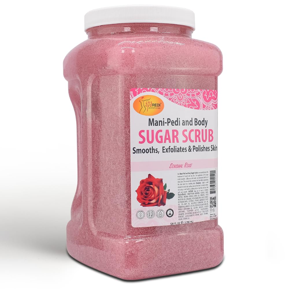 SPA REDI Sugar Body Scrub - Exfoliating &amp; Moisturizing for Smooth, Fresh Skin - 16 Oz to 5 Gal - Beauty Market Online