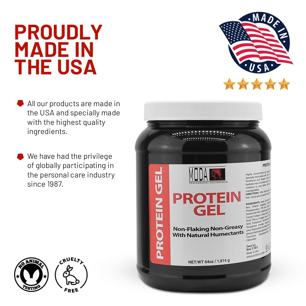 MODA Protein Conditioning Hair Gel 64 oz with Glycerin &amp; Keratin