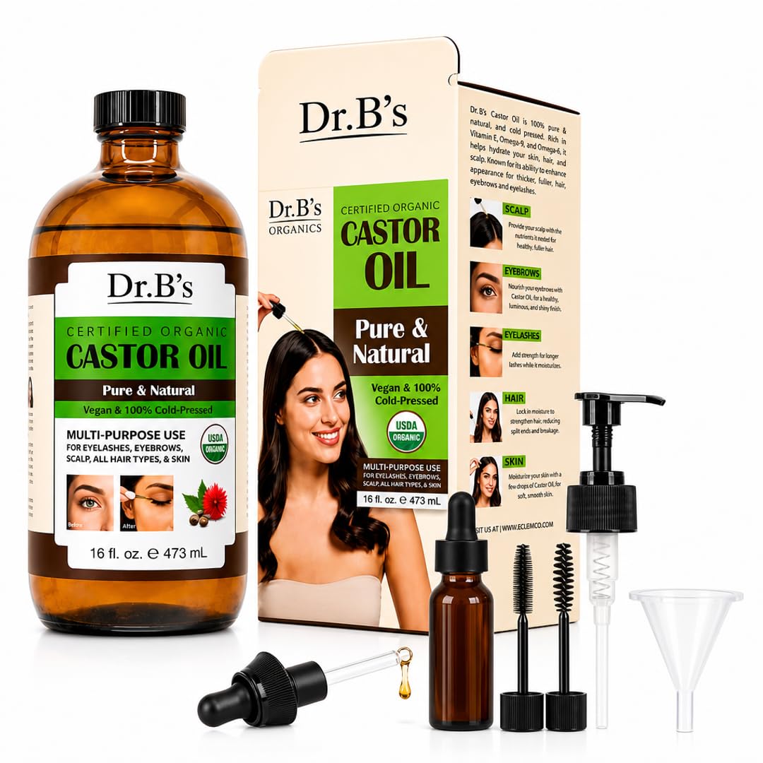 Dr.B's Castor Oil Kit – Pure, Natural, and Powerful Care for Hair &amp; Skin