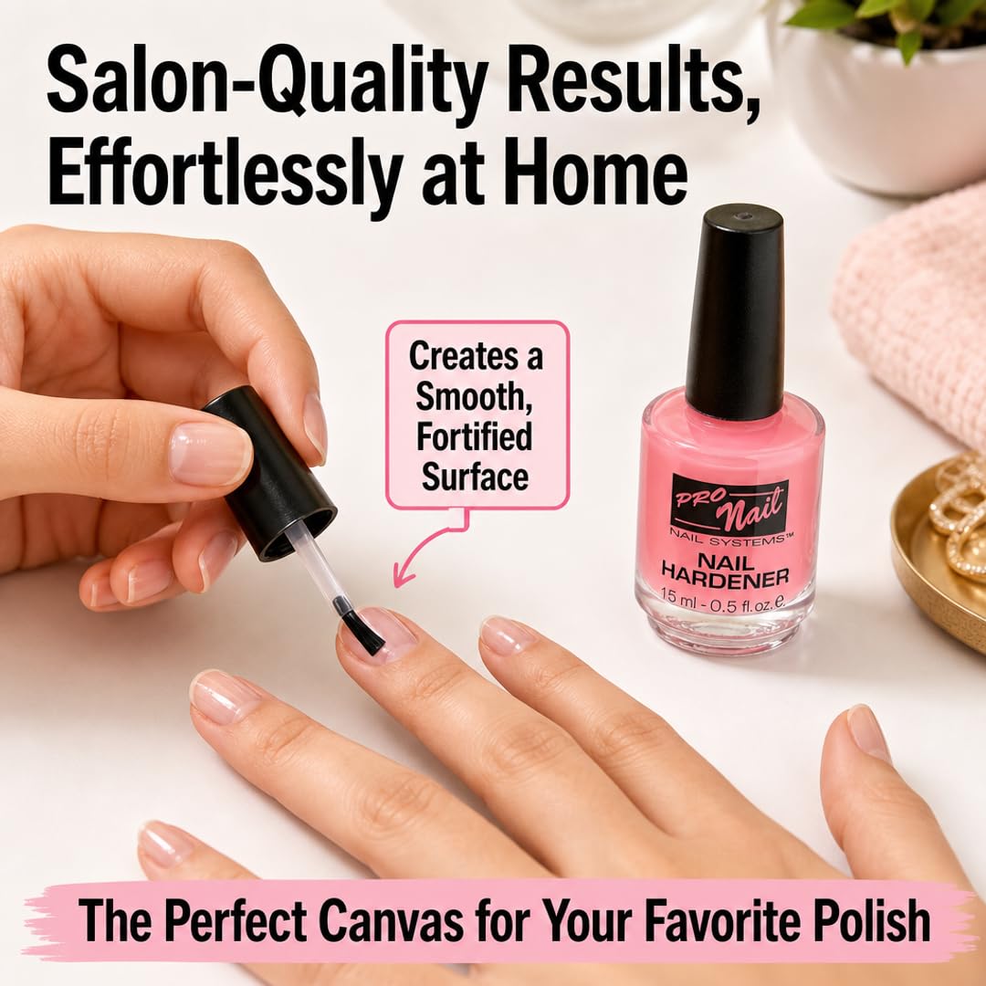 PRO NAIL Nail Hardener - Strengthens &amp; Protects Nails